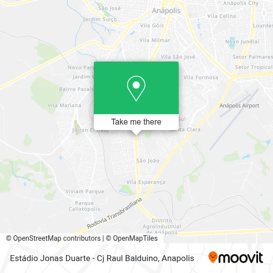 Estádio Jonas Duarte - Cj Raul Balduino map