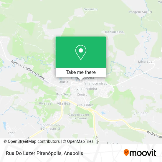 Rua Do Lazer Pirenópolis map