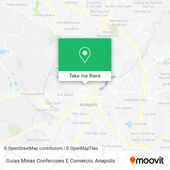 Goias Minas Confeccoes E Comercio map