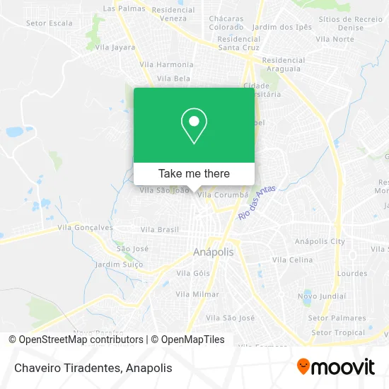 Chaveiro Tiradentes map