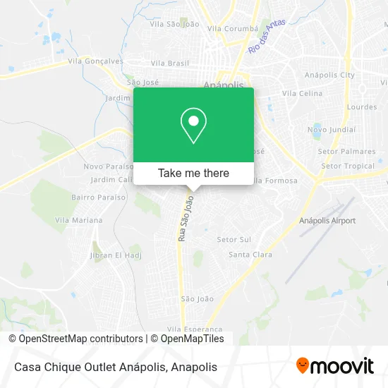 Casa Chique Outlet  Anápolis map