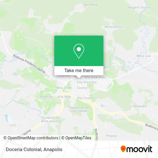 Doceria Colonial map