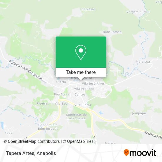Tapera Artes map