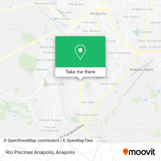 Rio Piscinas Anápolis map