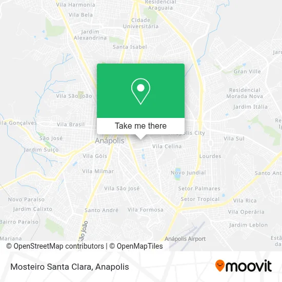 Mosteiro Santa Clara map