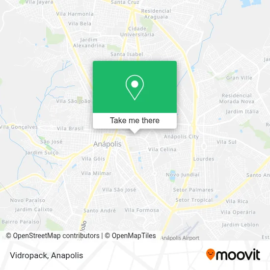 Vidropack map