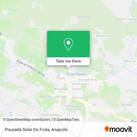 Pousada Solar Do Frota map