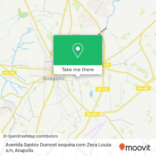 Mapa Avenida Santos Dumont esquina com Zeca Louza s / n