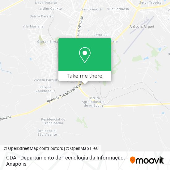 CDA - Departamento de Tecnologia da Informação map