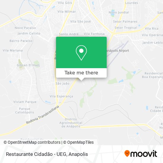 Mapa Restaurante  Cidadão - UEG