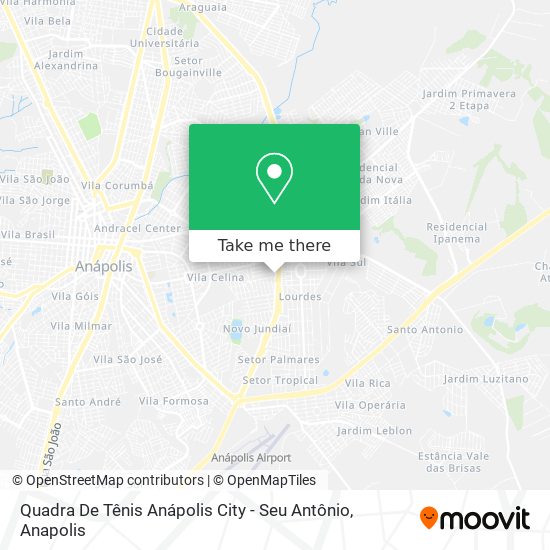 Quadra De Tênis Anápolis City - Seu Antônio map