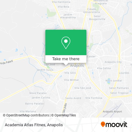 Mapa Academia Atlas Fitnes