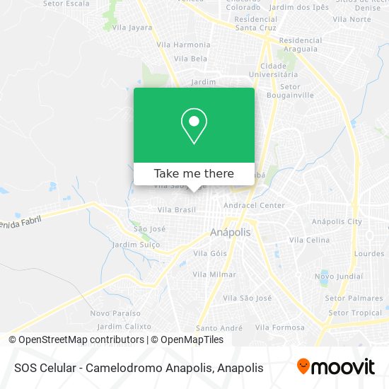 SOS Celular - Camelodromo Anapolis map