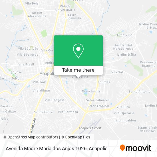 Mapa Avenida Madre Maria dos Anjos 1026