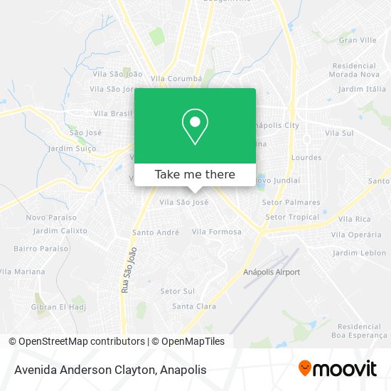 Mapa Avenida Anderson Clayton