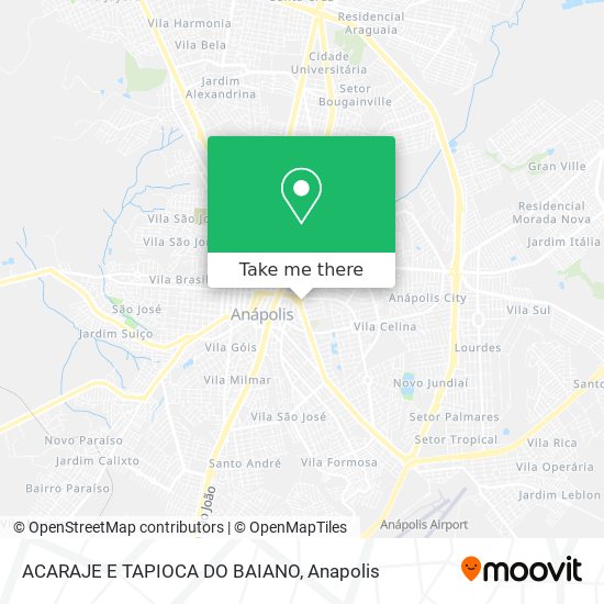 ACARAJE E TAPIOCA DO BAIANO map