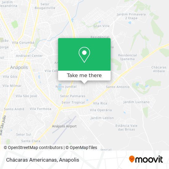 Chácaras Americanas map