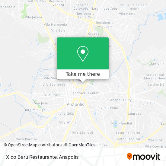 Mapa Xico Baru Restaurante