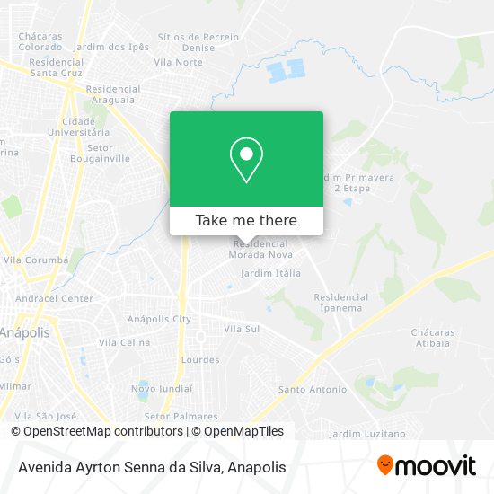 Mapa Avenida Ayrton Senna da Silva
