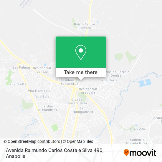 Mapa Avenida Raimundo Carlos Costa e Silva 490