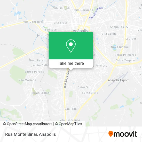 Rua Monte Sinai map