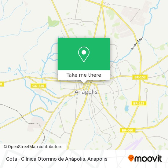 Cota - Clínica Otorrino de Anápolis map