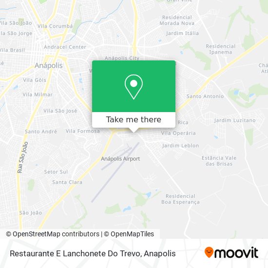 Mapa Restaurante E Lanchonete Do Trevo