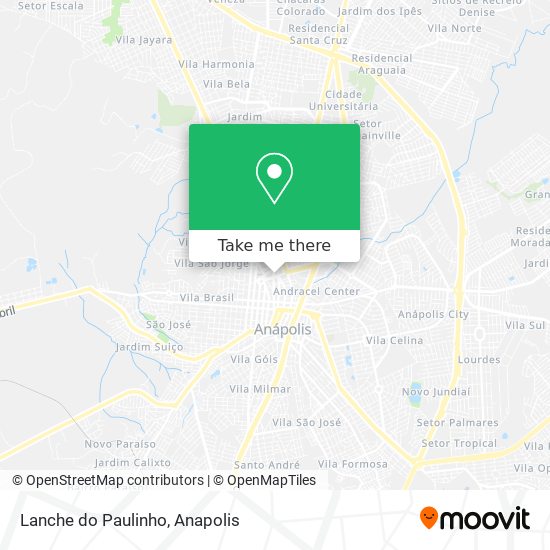 Mapa Lanche do Paulinho