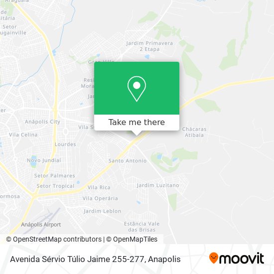 Mapa Avenida Sérvio Túlio Jaime 255-277