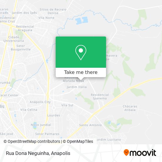 Rua Dona Neguinha map