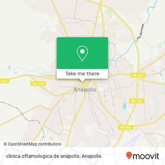 clinica oftamologica de anápolis map