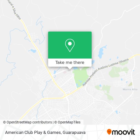 American Club Play & Games map