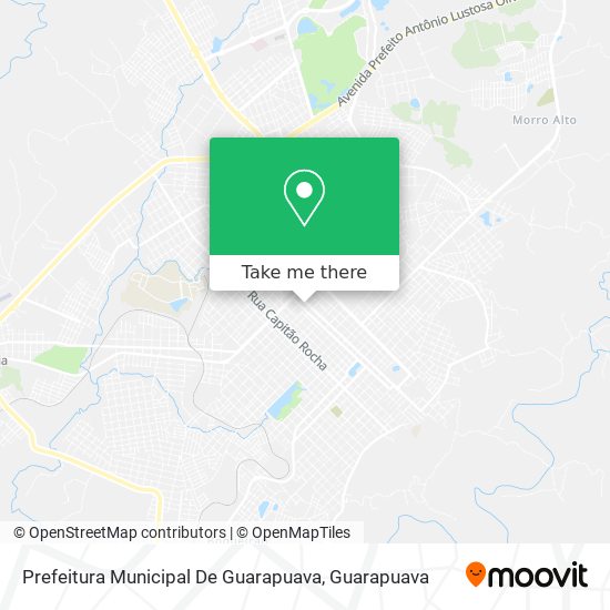 Mapa Prefeitura Municipal De Guarapuava