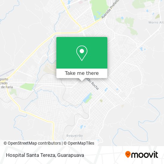 Hospital Santa Tereza map