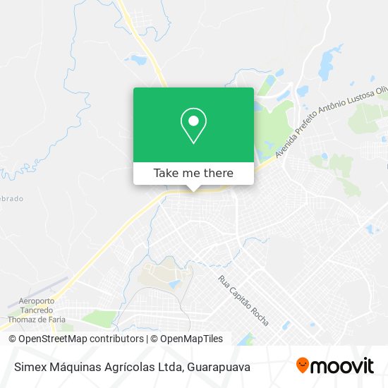 Mapa Simex Máquinas Agrícolas  Ltda