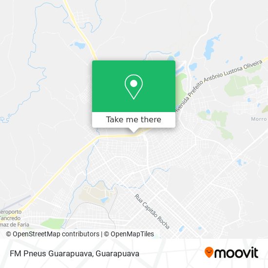 FM Pneus Guarapuava map