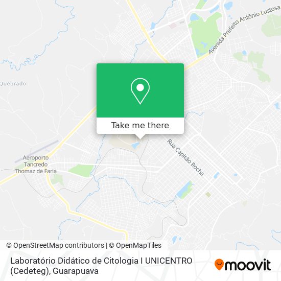 Laboratório Didático de Citologia I UNICENTRO (Cedeteg) map