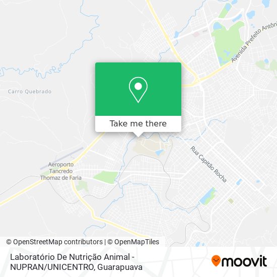 Laboratório De Nutrição Animal - NUPRAN / UNICENTRO map