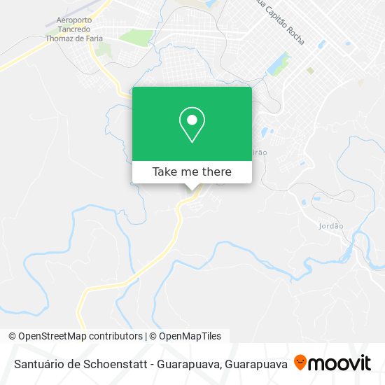 Santuário de Schoenstatt - Guarapuava map