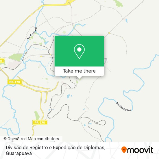 Divisão de Registro e Expedição de Diplomas map