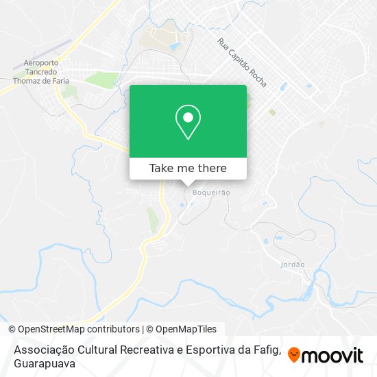 Mapa Associação Cultural Recreativa e Esportiva da Fafig