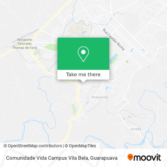 Mapa Comunidade Vida Campus Vila Bela