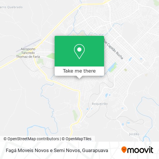 Mapa Fagá Moveis Novos e Semi Novos