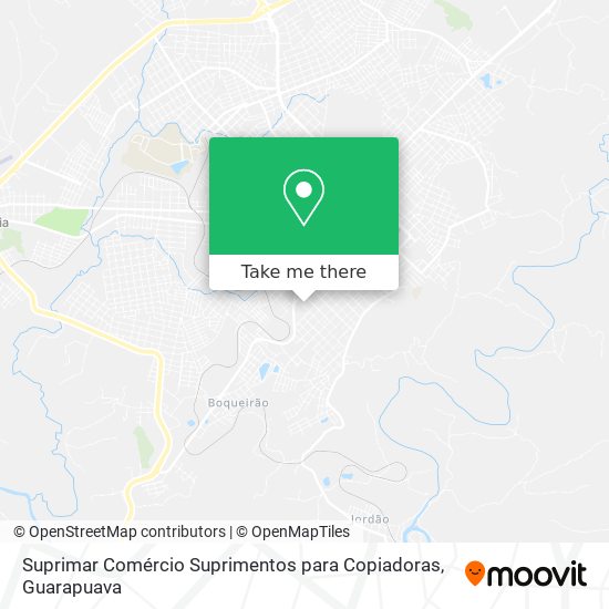 Mapa Suprimar Comércio Suprimentos para Copiadoras