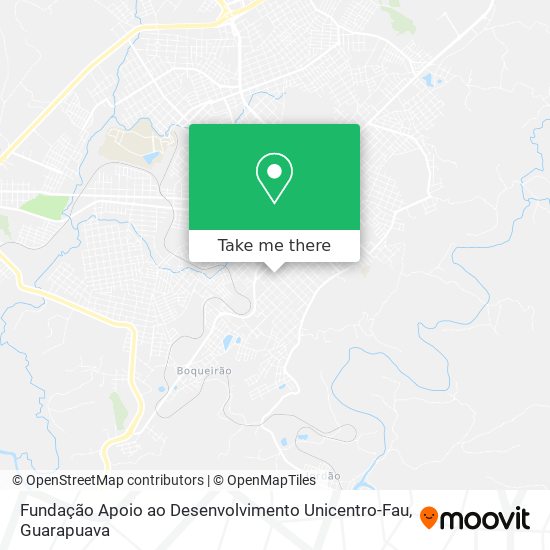 Fundação Apoio ao Desenvolvimento Unicentro-Fau map