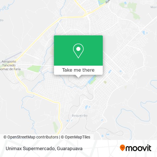 Mapa Unimax Supermercado
