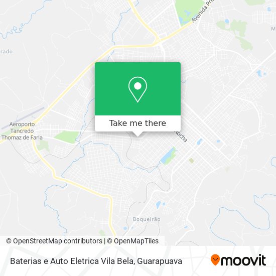 Mapa Baterias e Auto Eletrica Vila Bela