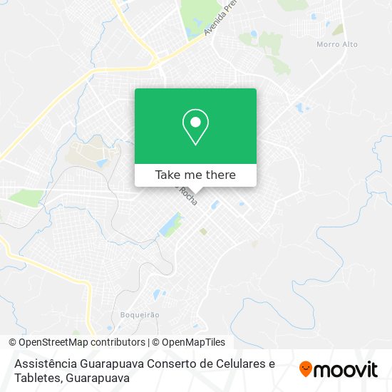 Assistência Guarapuava Conserto de Celulares e Tabletes map