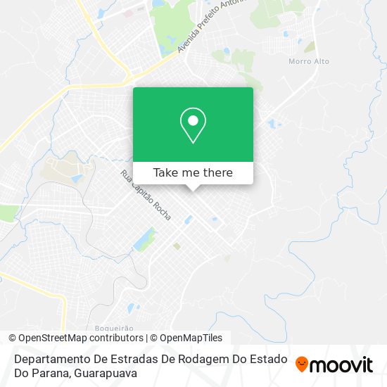 Departamento De Estradas De Rodagem Do Estado Do Parana map