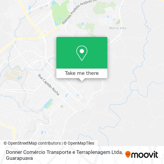 Mapa Donner Comércio Transporte e Terraplenagem Ltda
